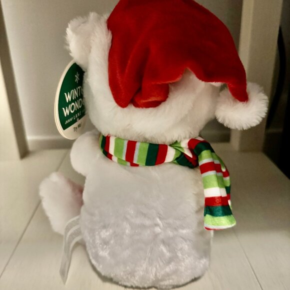 Christmas Polar Bear Dancing Penguins Animated Plush Musical Lights Up Let Snow - Picture 6 of 13